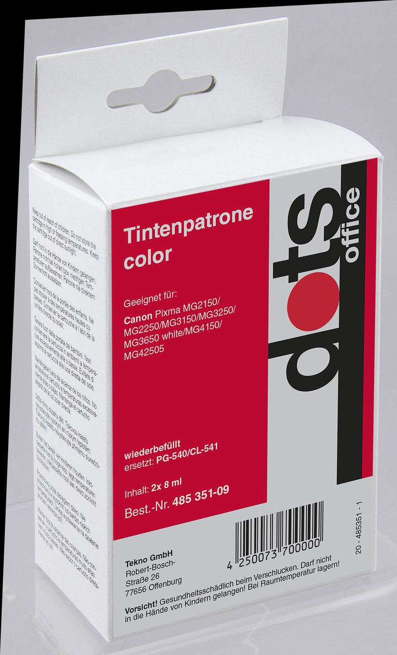 dots Druckerpatronen kompatibel zu Canon PG-540/CL-541 schwarz, color