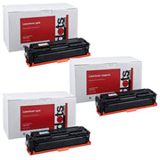 dots Toner kompatibel zu HP 131A; Canon 731(U0SL1AM; 6271B002/6270B002/6269B002), 3er-Set cyan, magenta, gelb
