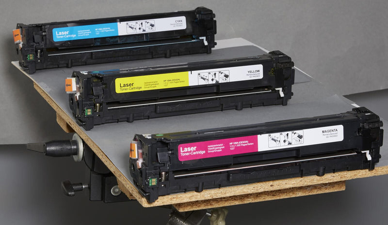 dots Toner kompatibel zu HP 128A (CF371AM), 3er-Set cyan, magenta, gelb