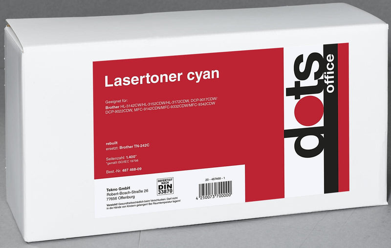 dots Toner kompatibel zu brother TN-242C cyan
