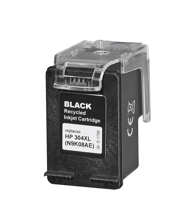 dots Druckerpatrone kompatibel zu HP 304XL (N9K08AE) schwarz pigmentiert