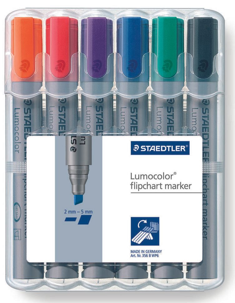 STAEDTLER Lumocolor Flipchart-Marker 2.0 - 5.0 mm Mehrfarbig