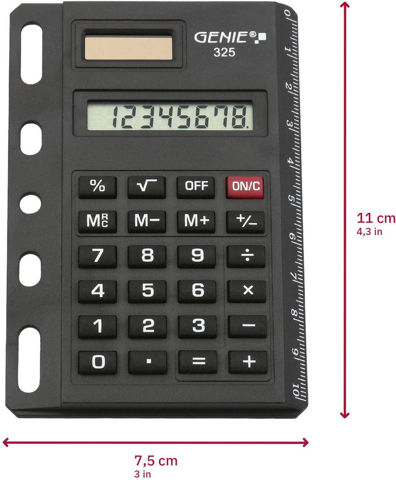 GENIE Taschenrechner 325 schwarz