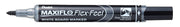 Pentel MAXIFLO Flex-Feel Whiteboard-Marker 2.0 - 5.0 mm Schwarz