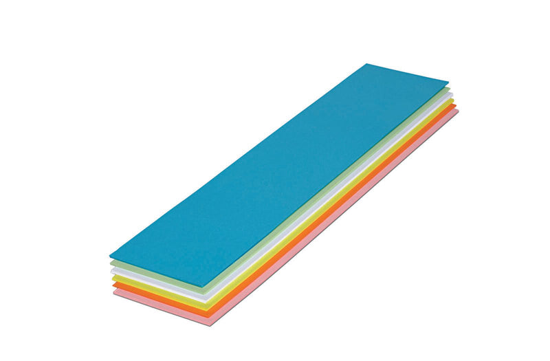 MAUL Moderationskarten 9,5 x 42,5 cm blau, grün, rot, orange, gelb, weiß