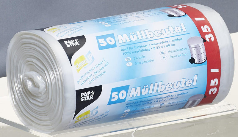 PAPSTAR Müllbeutel 35,0 l transparent