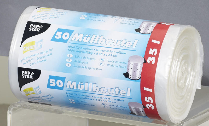 PAPSTAR Müllbeutel 35,0 l transparent