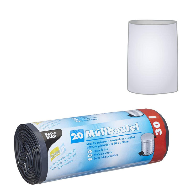 PAPSTAR Müllbeutel 30,0 l grau