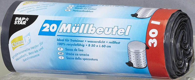 PAPSTAR Müllbeutel 30,0 l grau