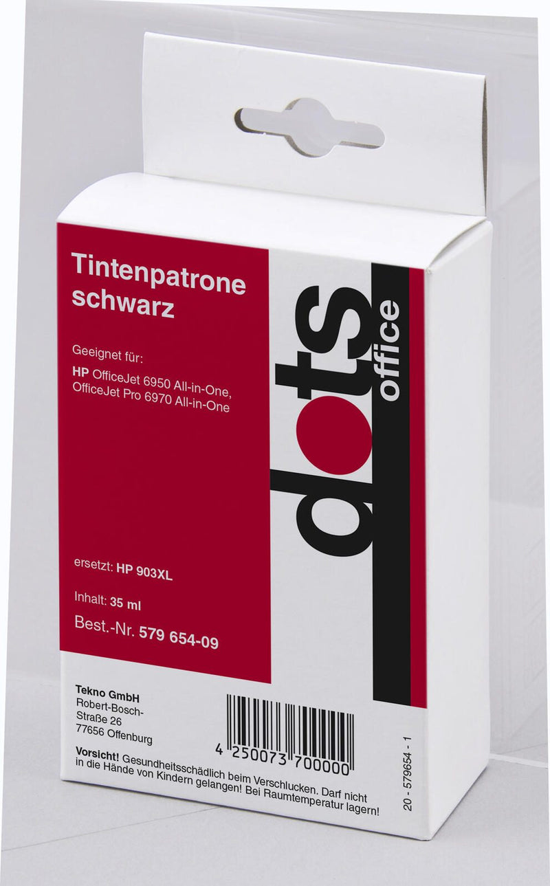 dots Druckerpatrone kompatibel zu HP 903XL (T6M15AE) schwarz