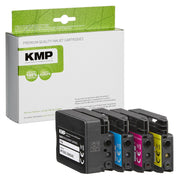 KMP Druckerpatronen H174V schwarz, cyan, magenta, gelb kompatibel zu HP 932XL/933XL (C2P42AE), 4er-Set