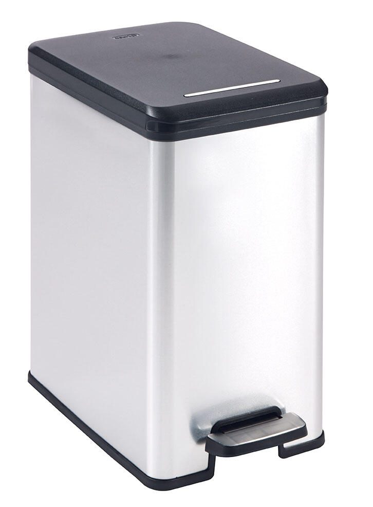 curver Mülleimer 25,0 l silbermetallic