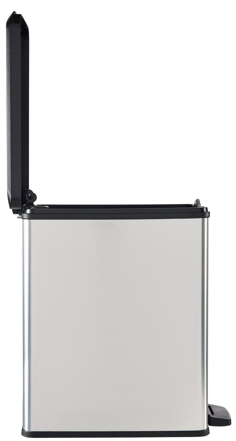 curver Mülleimer 25,0 l silbermetallic
