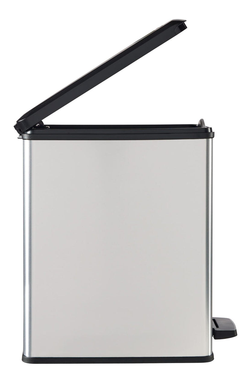 curver Mülleimer 25,0 l silbermetallic