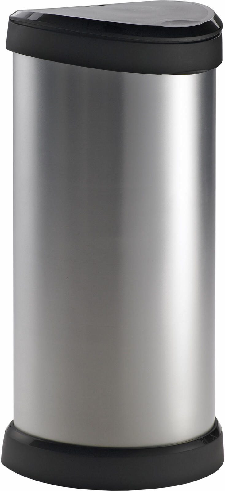 curver Mülleimer 40,0 l silbermetallic