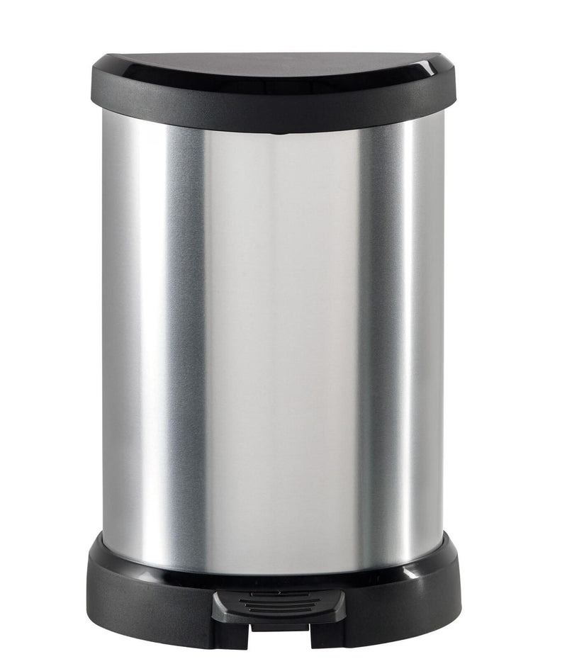 curver Mülleimer 20,0 l silbermetallic