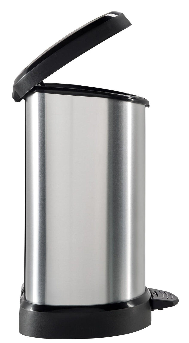 curver Mülleimer 20,0 l silbermetallic