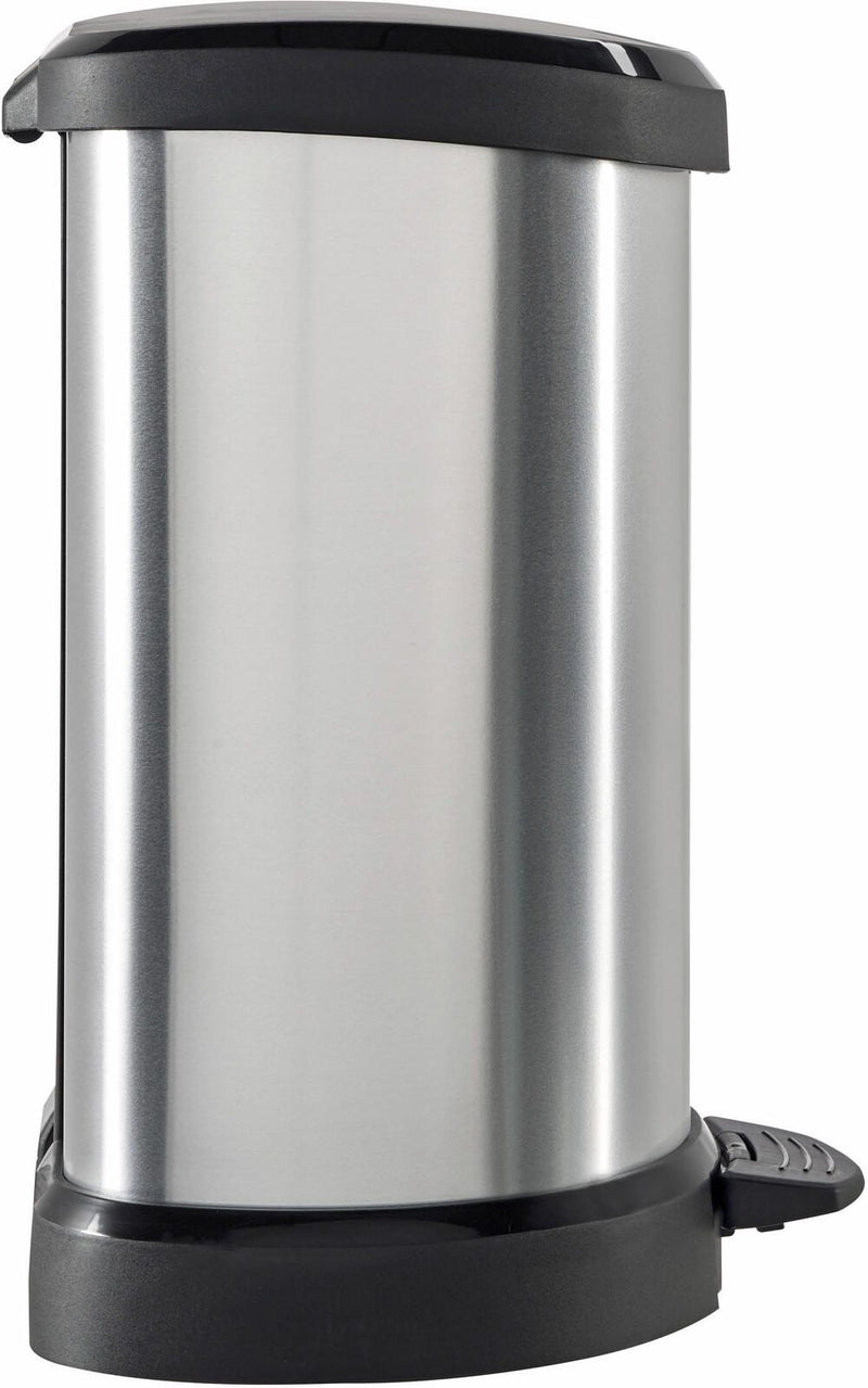 curver Mülleimer 20,0 l silbermetallic