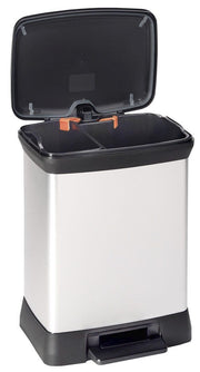 curver Mülltrenner 10,0 + 18,0 l silbermetallic