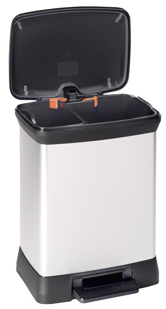 curver Mülltrenner 10,0 + 18,0 l silbermetallic