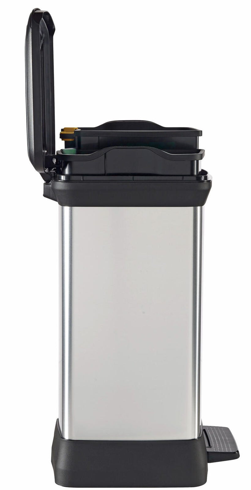 curver Mülltrenner 10,0 + 18,0 l silbermetallic