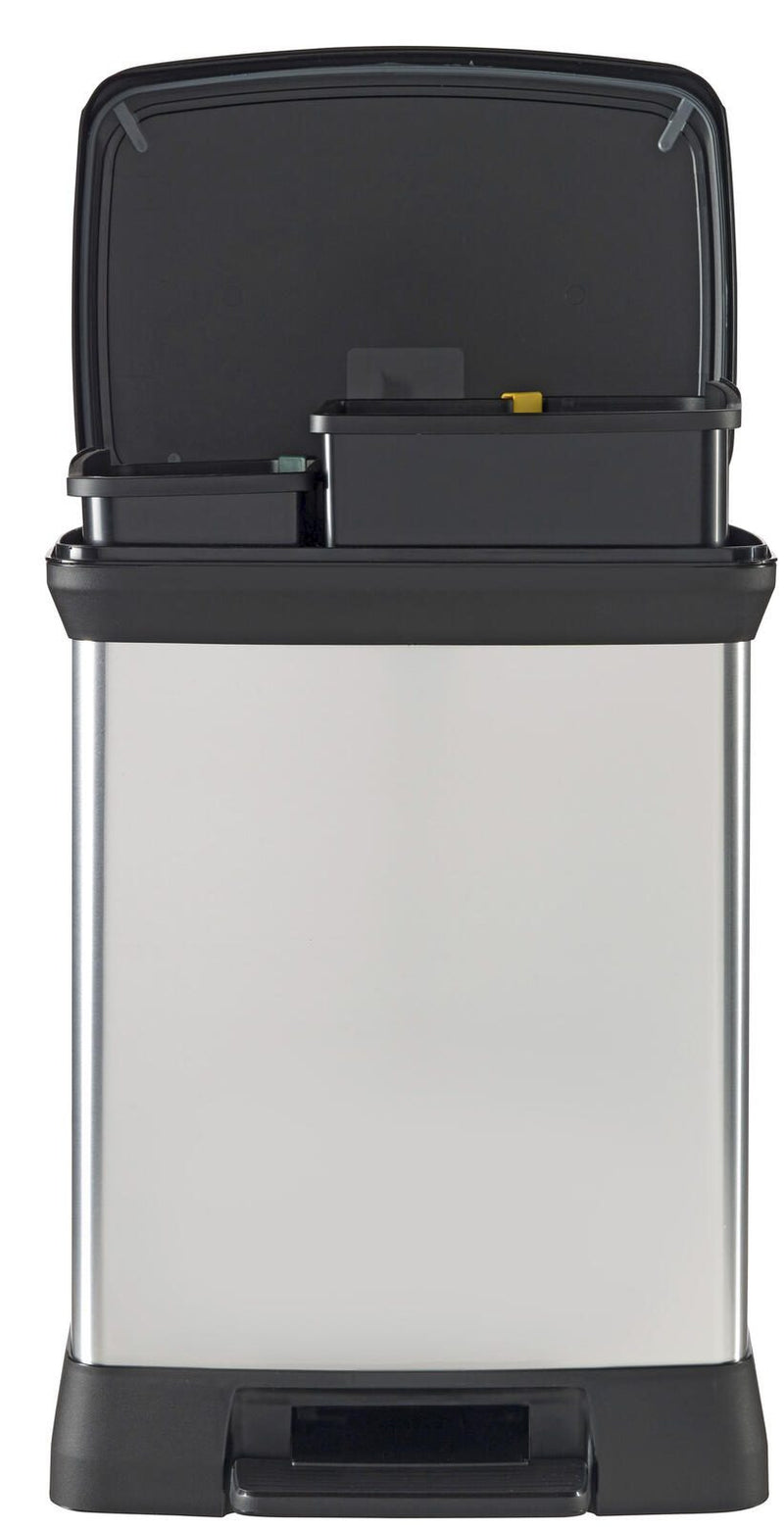 curver Mülltrenner 10,0 + 18,0 l silbermetallic