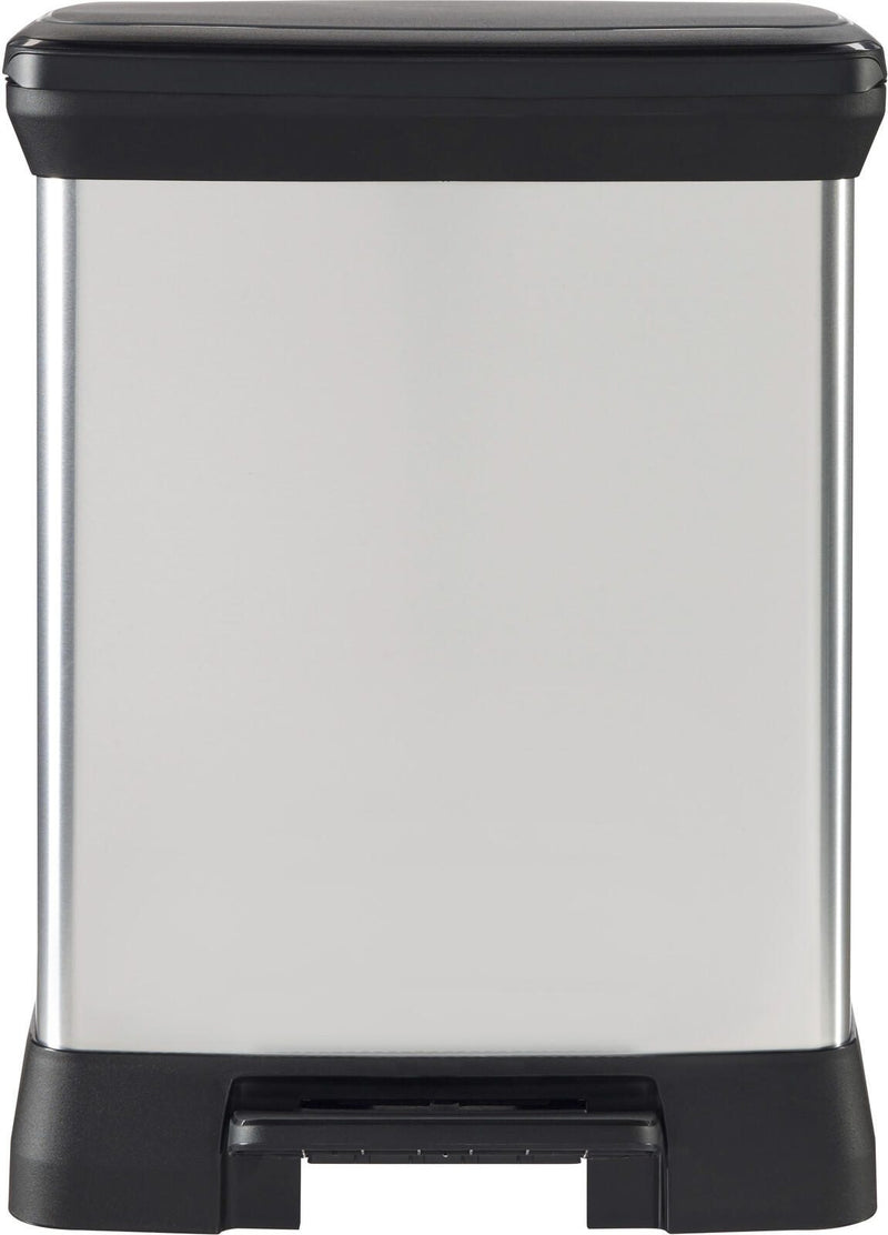 curver Mülleimer 30,0 l silbermetallic