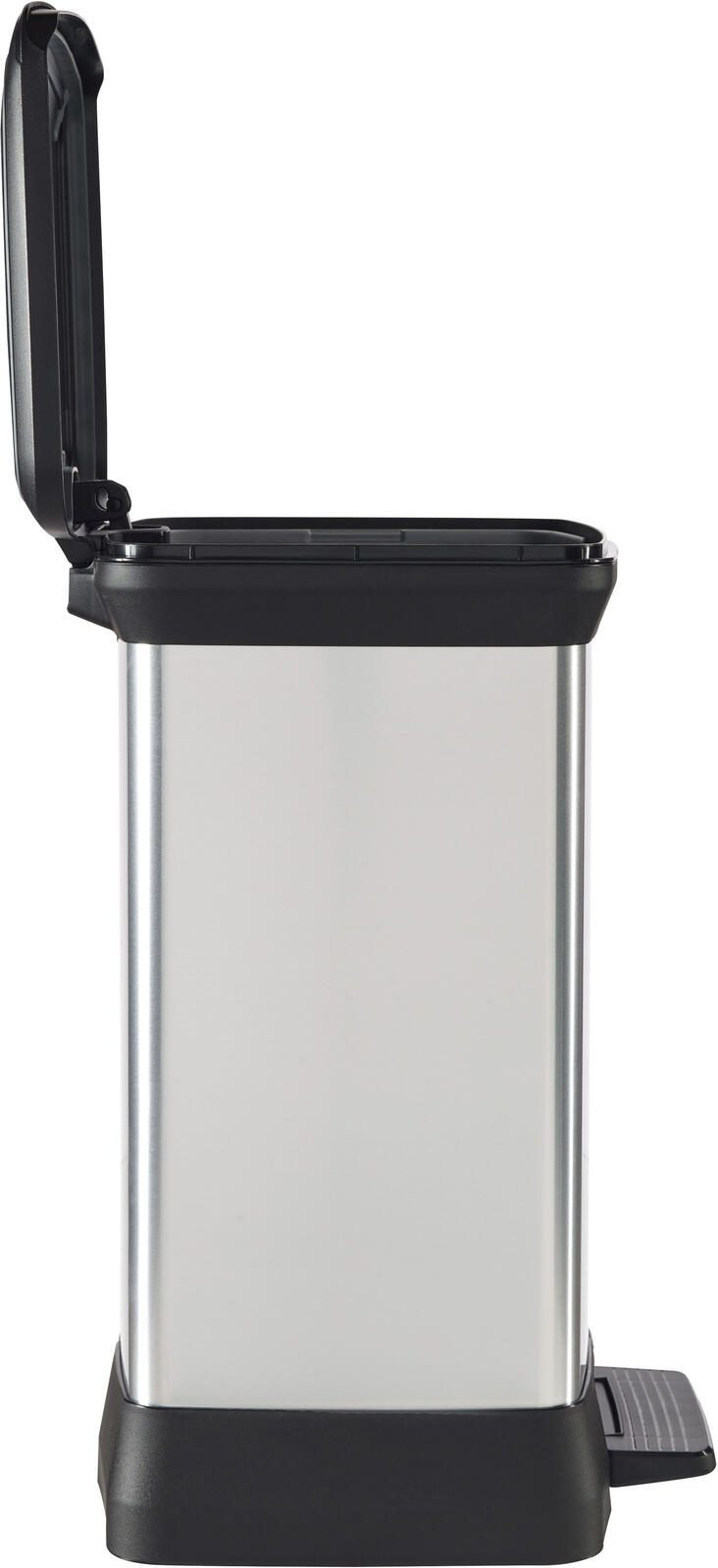 curver Mülleimer 30,0 l silbermetallic