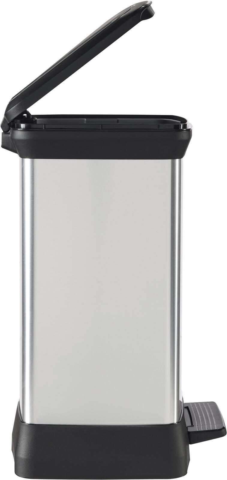 curver Mülleimer 30,0 l silbermetallic