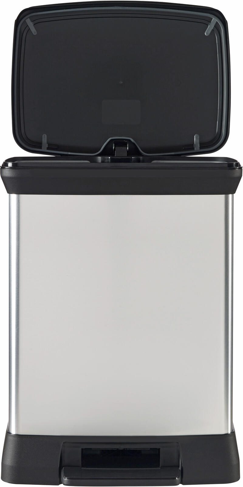 curver Mülleimer 30,0 l silbermetallic