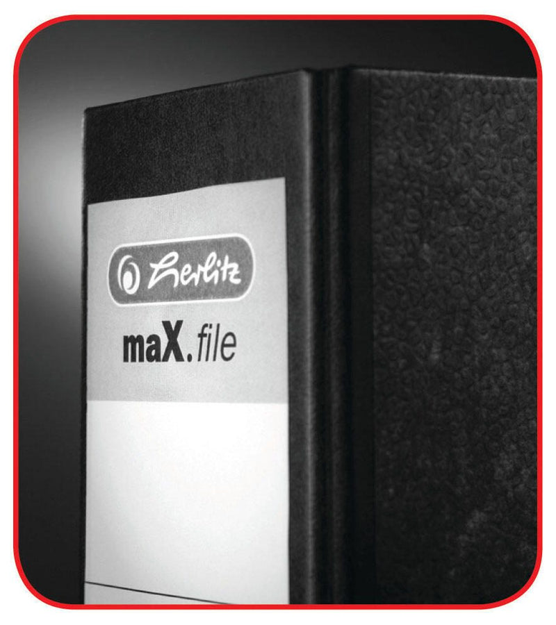 herlitz Ordner Rückenbreite 8 cm DIN A5 quer Karton schwarz