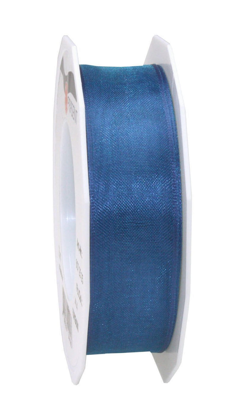 PRÄSENT Geschenkbänder 25 mm x 25 m royalblau