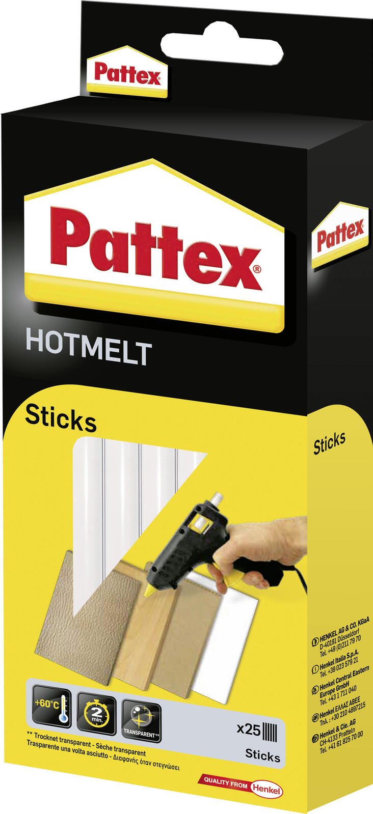 Pattex Heißklebesticks HOTMELT transparent