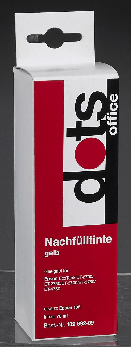 dots Tintenflasche kompatibel zu EPSON 102/T03R44 gelb