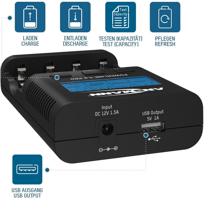 ANSMANN Akku-Ladegerät Powerline 4.2 Pro