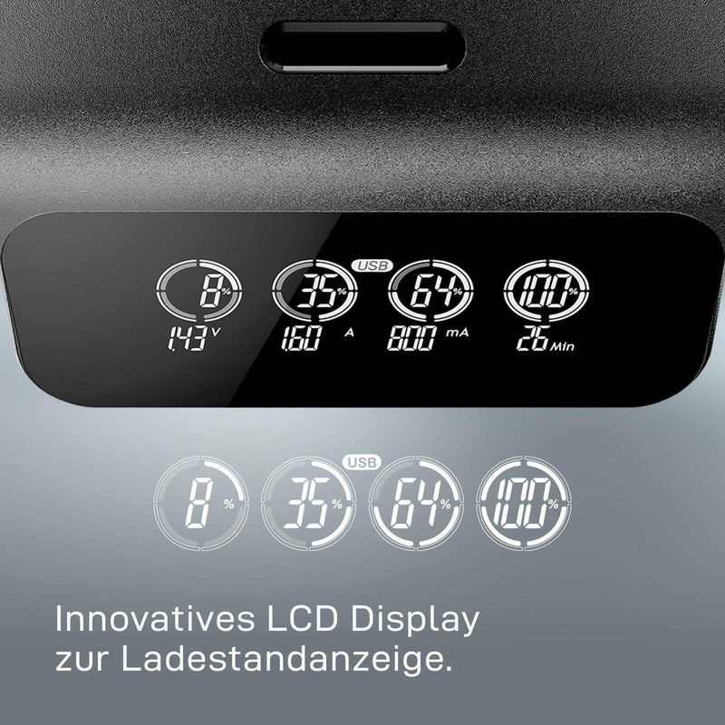 VARTA Akku-Ladegerät inkl. Akkus LCD Smart Charger+