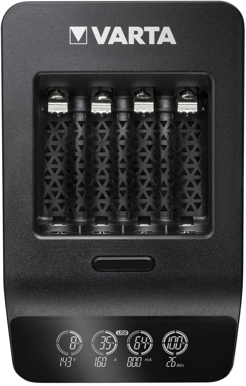 VARTA Akku-Ladegerät inkl. Akkus LCD Smart Charger+