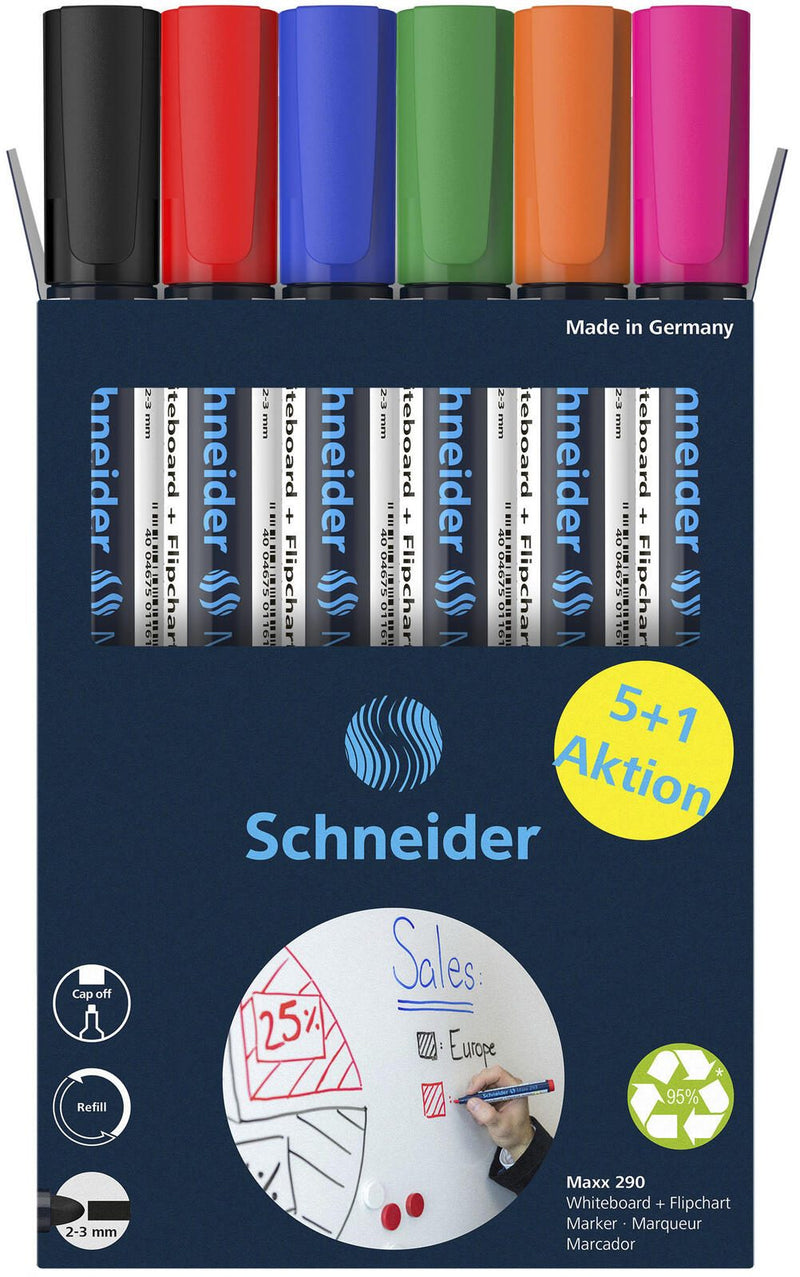 Schneider Maxx 290 Whiteboard- und Flipchart-Marker 2.0 - 3.0 mm Mehrfarbig