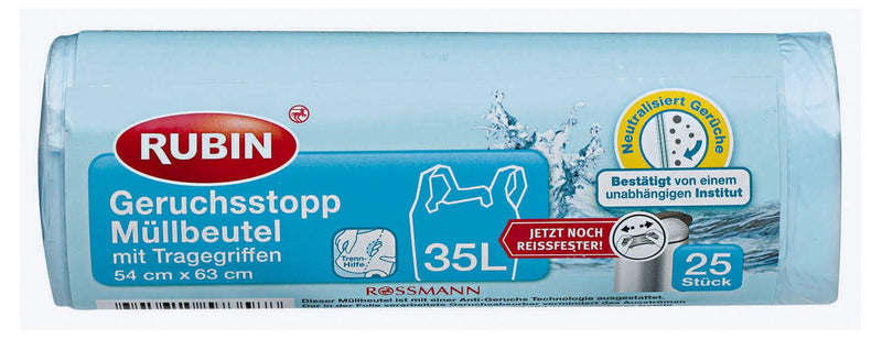 RUBIN Müllbeutel 35,0 l hellblau