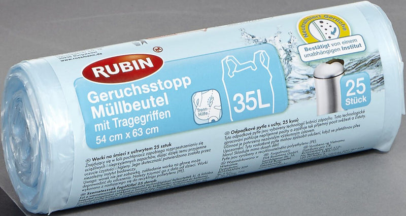 RUBIN Müllbeutel 35,0 l hellblau