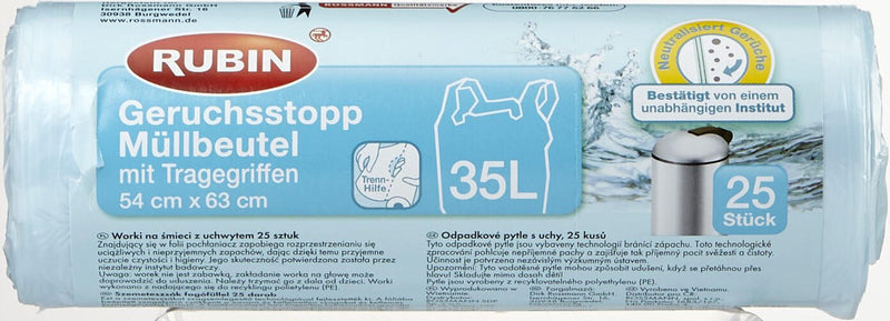 RUBIN Müllbeutel 35,0 l hellblau
