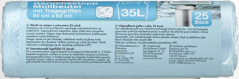 RUBIN Müllbeutel 35,0 l hellblau