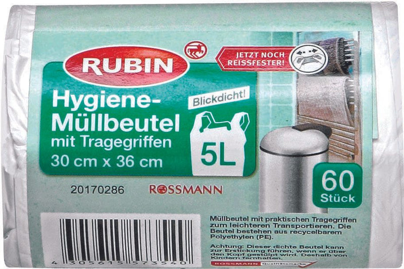 RUBIN Kosmetikbeutel 5,0 l weiß