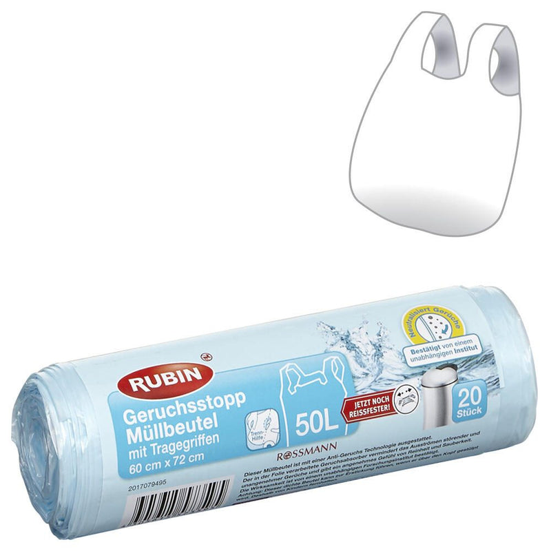 RUBIN Müllbeutel 50,0 l hellblau