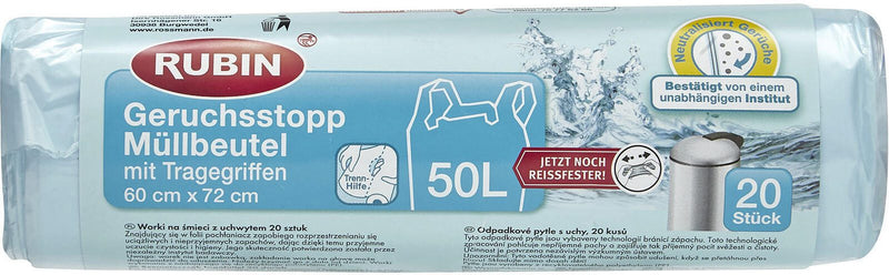 RUBIN Müllbeutel 50,0 l hellblau