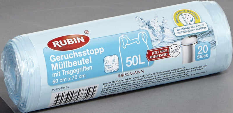 RUBIN Müllbeutel 50,0 l hellblau