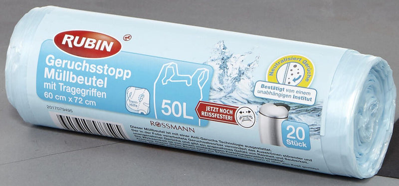 RUBIN Müllbeutel 50,0 l hellblau