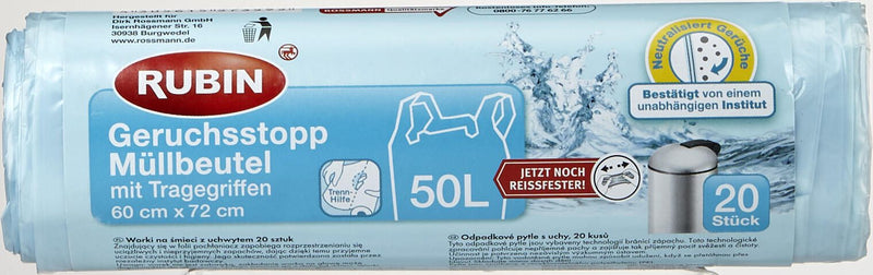 RUBIN Müllbeutel 50,0 l hellblau