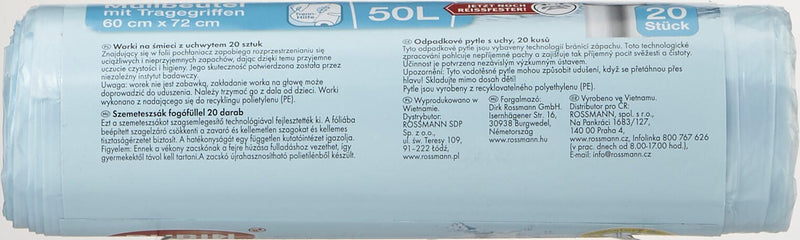 RUBIN Müllbeutel 50,0 l hellblau