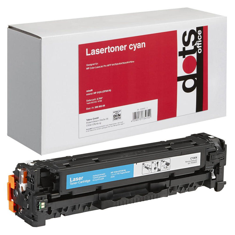 dots Toner kompatibel zu HP 312A (CF381A) cyan